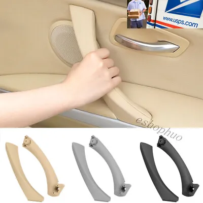 $18.99 • Buy For BMW E90 328i Right Side Inner+Outer Door Panel Handle Pull Trim Cover Beige