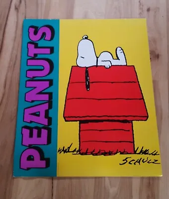 Vintage Thinking Snoopy Peanuts Schulz Heavy Cardboard Poster  • $96