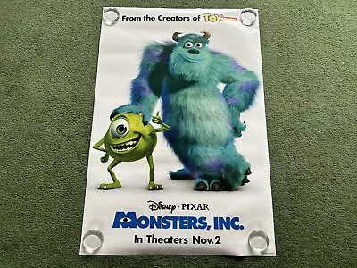Disney Pixar Monsters Inc Original Movie Theater Poster Rolled 27”x40” USA • $24.95