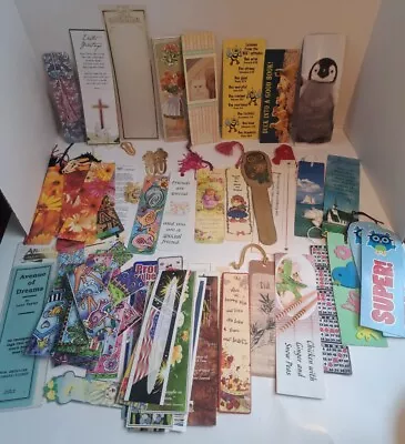 Vintage Huge Lot Of Bookmarks Cat Butterfly Flowers Lucy Taylor Bingo • $25