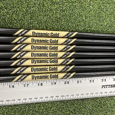 True Temper Dynamic Gold S400 Tour Issue Black Onyx Iron Shaft Set 4-PW • $414.99