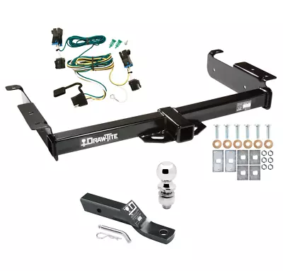 Trailer Tow Hitch For 03-22 Chevy Express GMC Savana Van PKG W/ Wiring + 2  Ball • $266.56