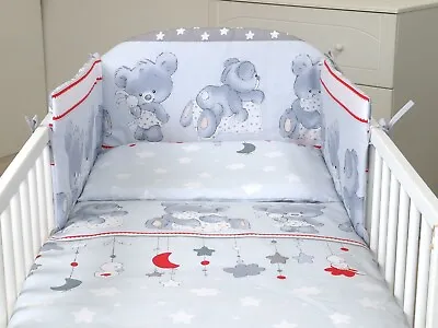 £37.99 • Buy 3 Or 5 Pcs BABY BEDDING SET - Fit Cot 120x60cm Or Cot Bed 140x70  +50 DESIGNS 