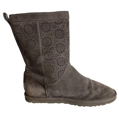 Ugg Australia Women Lo Po Comfort Leather Boots Shoes Sz 9 • $73.50