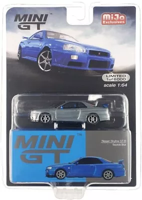 Chase! Mini GT 1:64 Nissan Skyline GT-R (R34) V-Spec II Bayside Car MGT00341 • $0.99