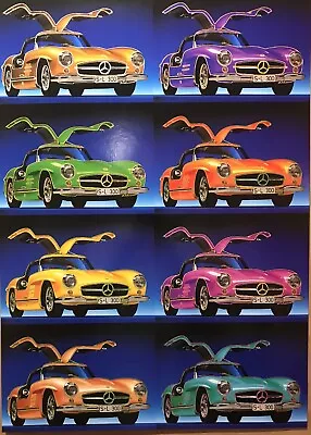 Mercedes 300SL WARHOL Stunning Car Poster High Quantity! Rare Staud Of Germany • $39.95