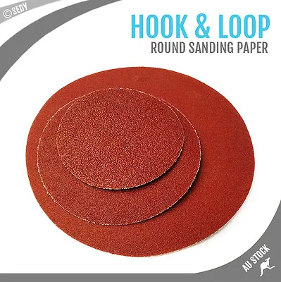 100x 4  5  6  7  240 Grit Sanding Disc Hook Loop Sand Paper Grinder Polishing • $44