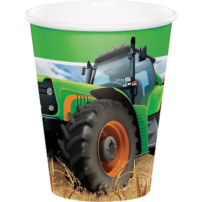 $6.99 • Buy Tractor Farm Birthday Party Supplies Paper Cups (pack Of 8) 266ml