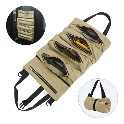 $13.59 • Buy Portable Tool Roll Up Pouch Storage Bag Wrench Organizer Case Pockets & Sling US