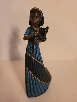 Mahogany Princess Figurine The Gift 1996 Enesco Parastone Girl With Cat • $22.50