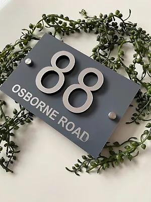 3D House Number Sign House Number Plaque Acrylic Door Plaques House Number Plate • £12.49