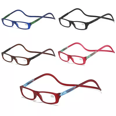 Hanging Magnetic Reading Eye Glasses Front Snap Click Connect Neck +1.0~+4.0 • $7.59