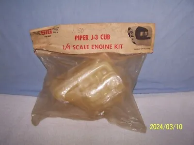 Sig Vintage J -3  Cub  1/4 Scale Model Airplane Engine Kit       Factory Sealed • $9.99