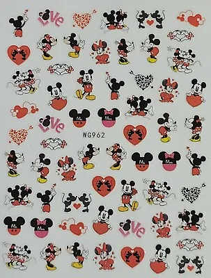 Mickey Mouse Disney Hearts Nail Art Stickers  • $3.89