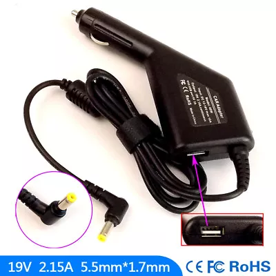 Laptop DC Adapter Car Charger USB Power For EMachines EM350 • $39.48