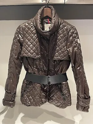 Authentic Moncler Maillol Giubbotto Down Brown Jacket Sz Medium 2 18” Chest • $324