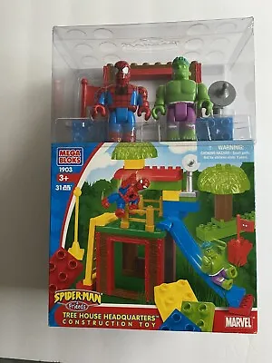 Mega Bloks Marvel Spiderman & Friends 1903 Tree House Headquarters 2005 NIB • $80