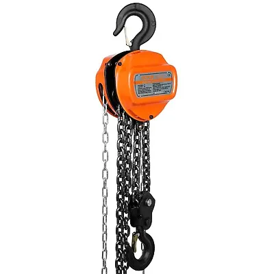 £223.99 • Buy Manual Chain Hoist  Auto Chain Leading & 360° Rotation Hook 3 Ton 10 FT