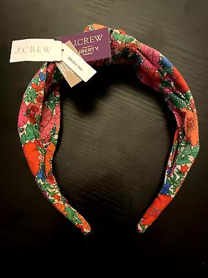 NWT J. Crew X Liberty Of London Headband Floral Multicolor Cotton Comfortable • $18