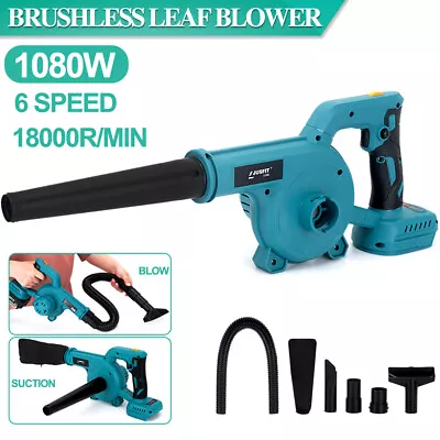 2-in-1 Cordless Electric Leaf Blower Dust Suction Vacuum Cleaner For Makita 18V • $95.99