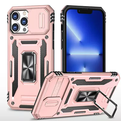 For IPhone 15 14 13 12 11 Plus/Pro/Max XS 8/7Case Shockproof Rugged Ring Cover • $9.99