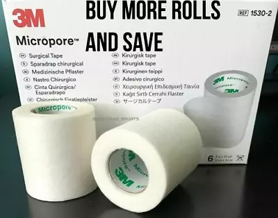 2X 3M Micropore Surgical Medical Tape 2  X 10 Yds FAST SHIPPING USA Seller • $11.34