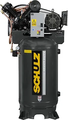 Schulz Industrial Air Compressor 7.5hp Single Phase 80 Gallon 30cfm 175 Psi • $3417