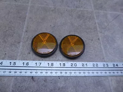 1981 Yamaha XS400 Special Y271-1) Left And Right Front Amber Reflectors Set • $22.30