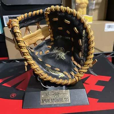 Rawlings Mark McGuire Gold Glove Series 6” Mini Decorative Glove PRO-CMHCB Used • $17