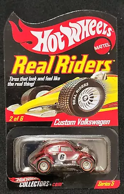 $50 • Buy 2006 Hot Wheels RLC Red Custom VW Volkswagen BUG Real Riders Low# 918/11000