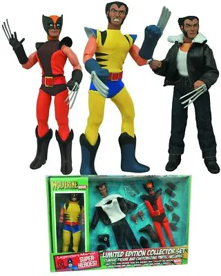  Marvel Comics X Men Wolverine Retro Mego 8  Action Figure Toy Set  • £67.49