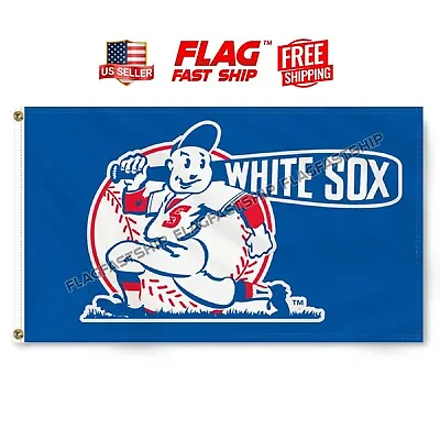 Chicago White Sox Vintage Retro Flag 3x5 FT Man Cave Banner New FREE Shipping • $12.98