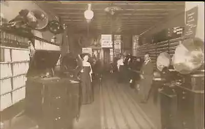 Victor Victrola Phonographs Store Interior Jamestown NY Eckman Music RPPC • $101.99