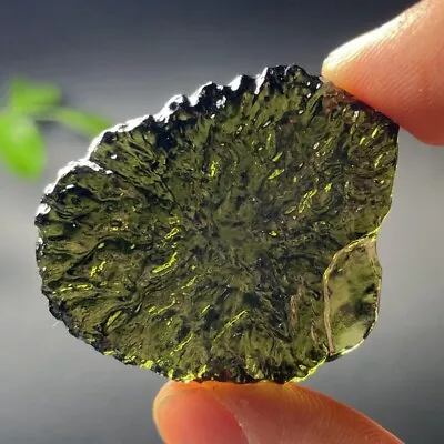 115CT Moldavite Genuine Raw Moldavite Crystal From Czech Republic PICcertificate • $0.01