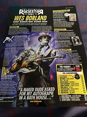 £1.99 • Buy Wes Borland Article - Kerrang! Limp Bizkit