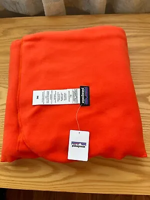 PATAGONIA KIDS Adult MICRO D BLANKET THROW NEW NWT! Rio Red Microfleece 67  X 45 • $94.95