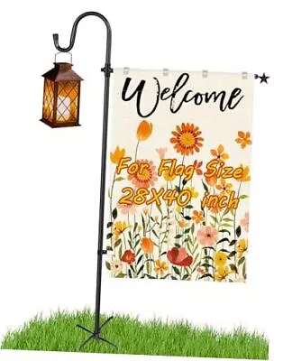  Sturdy Large Garden Flag Stand For 28 X 40 Flags Upgraded 62IN 28''x40'' • $38.49