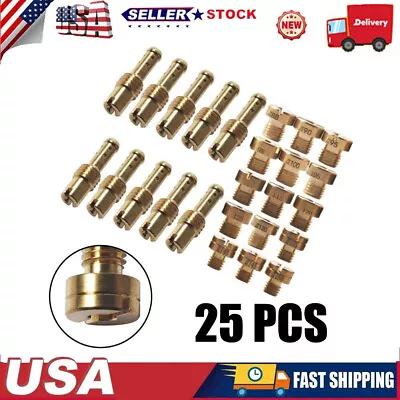 25pcs Brass Carburetor Main Jet Kit For Mikuni VM22 VM24125/150/200/250/ ATV US • $10.79