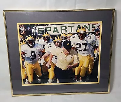 £64.25 • Buy Framed Bo Schembechler Michigan Wolverines Tunnel Entrance Spartan Stadium Photo