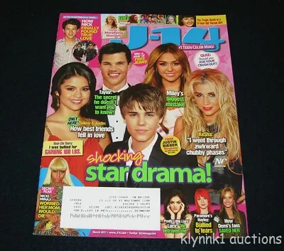J-14 Magazine March 2011Alex Pettyfer Nick Joe Jonas Justin Bieber Taylor Swift • $14.97