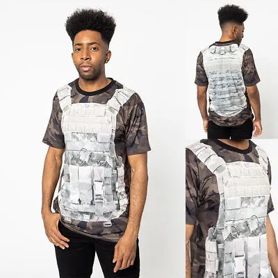 Victorious Men's Casual Bullet Proof Vest Sublimation Print T-Shirt TS7379 • $17.95