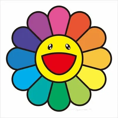 Takashi Murakami Smile On Rainbow Flower! Print  Signed Ed 100) • $4599