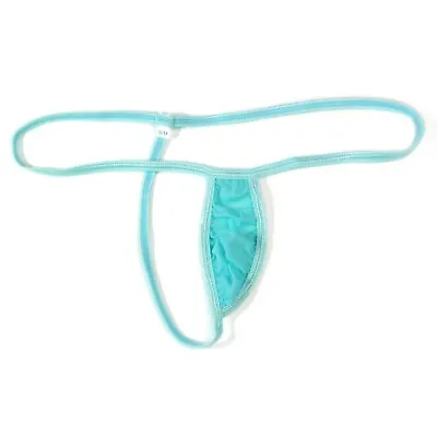 K2032 K203 String Thong FUN Tiny Pouch Cannot Covered Soft Thin Jersey • $5.59