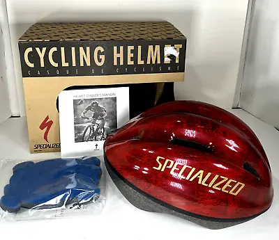 Specialized Vintage Red Bicycle Helmet - B33152321 - Circa 1995 • $105.99