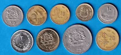 Middle East Lot Of 9 Coins • $12