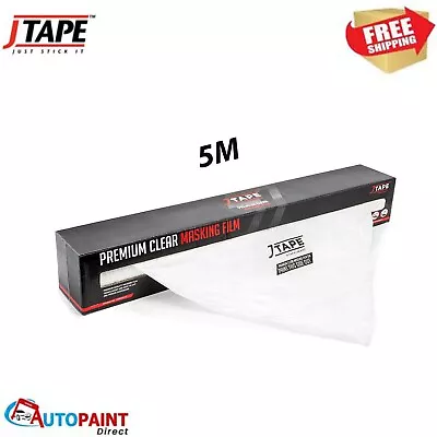 J Tape Premium Plastic Clear Car Masking Film Sheeting 5m X 120m Jtape • £32.99