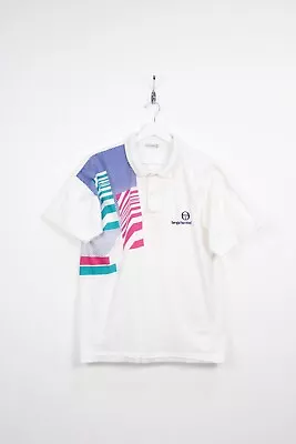 Sergio Tacchini 90's Vintage Tennis Polo Shirtretrosize:xxl • $44.21