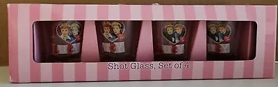 I Love Lucy Shot Glass Set Of 4 Item 51985 1oz 30ml Glasses 2009 NIB • $14.99