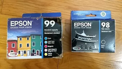 Genuine Set 6 Epson 98 99 Ink T0981 T0992-T0994-T0995-T0996 Artisan 700 800 New • $48