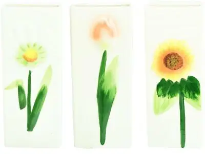 £5.49 • Buy Flat Ceramic Radiator Air Humidifier Colourful Flowers Design With Hanging Hook